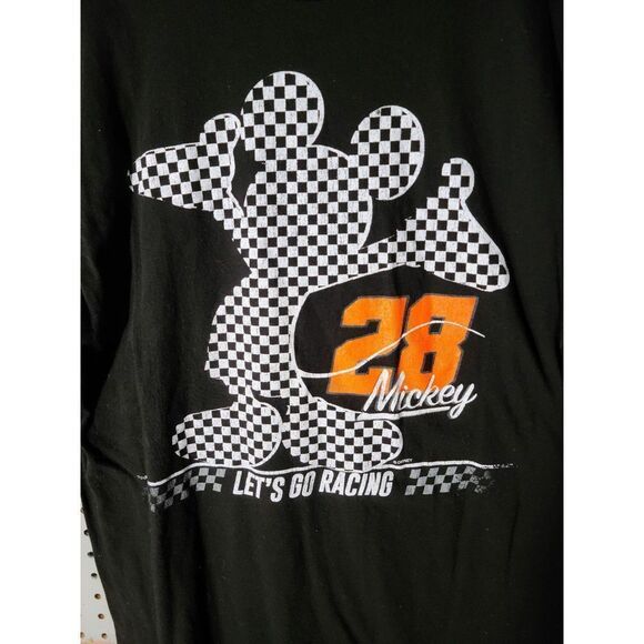 Disney nascar 28 Mickey checker shirt - Picture 2 of 2